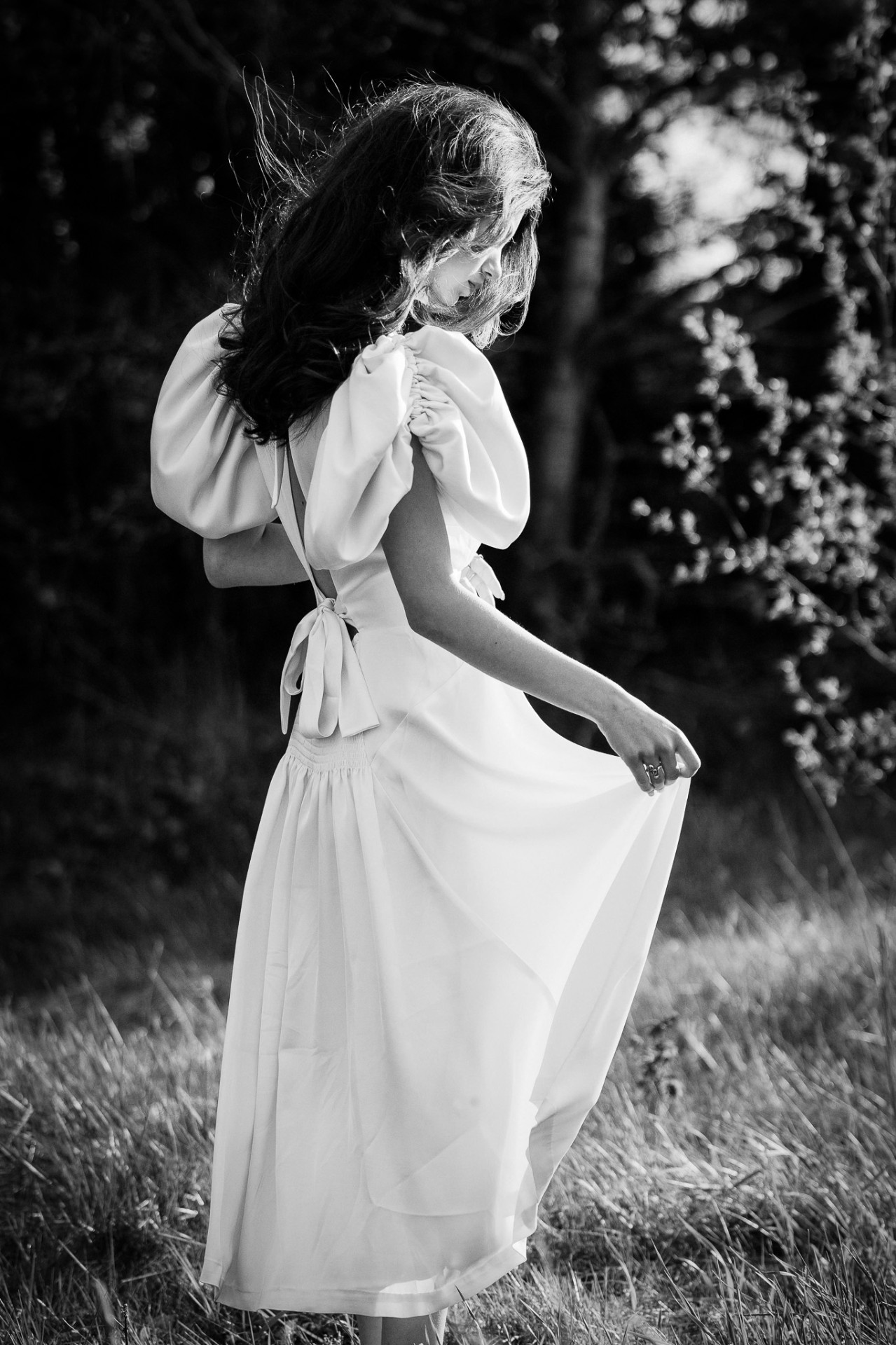 Artistisk sort-hvid konfirmandportræt