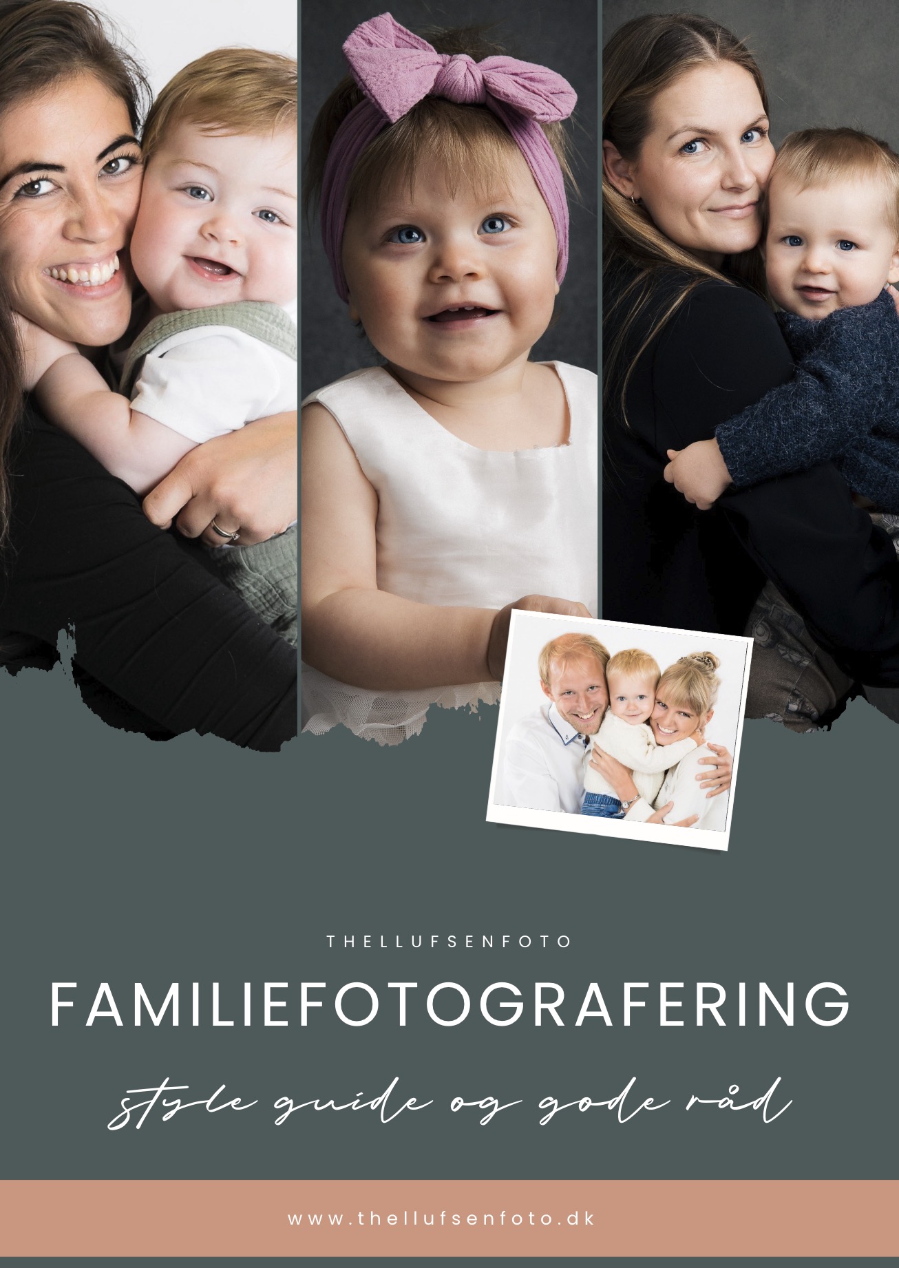 Forside af tøjguiden til familiefotografering